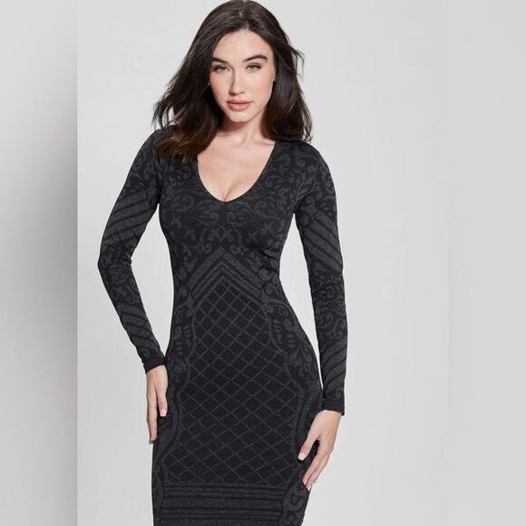 Guess LS Elisa Jacquard seamless dress - Picture 6 of 6